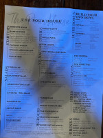 The Pour House menu