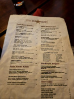 The Claremont Tavern menu