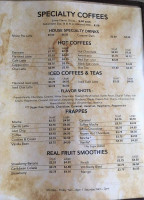 Cornerstone Cafe Coffee menu