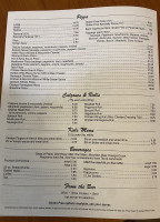 Eleganté Ristoranté Pizzeria menu