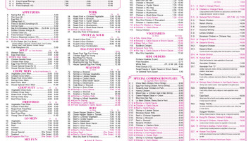 Chiu Kwan Kitchen menu