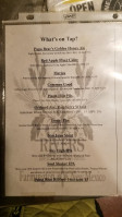 Three Rivers Brewstillery Lounge menu