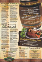 Murray's Irish Pub Grill menu