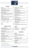 Stella Blu menu