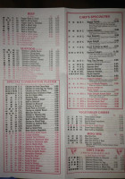 Cathay Express menu