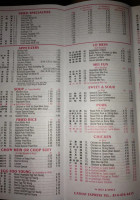 Cathay Express menu