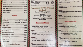 Young's Pizza Wings menu