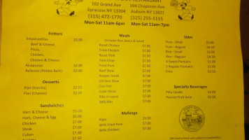 Don Juan Cafe menu