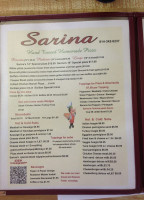 Sarina's Pizza inside