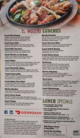 El Vaquero menu