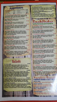 Chavo's Mexican menu