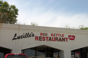 Lucille S Red Kettle outside