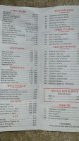 China Taste menu