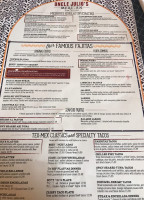 Uncle Julio's Reston menu