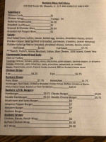 Bunkers menu