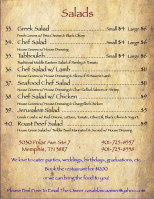 Casablanca Restaurant menu