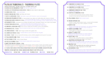 Taqueria La Vaquita menu