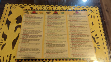 Chicano's menu