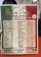 Buona Pizza menu