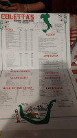 Coletta's Italian menu