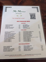 Mi Mexico In Lex menu