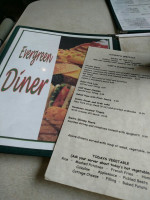 Evergreen Diner menu