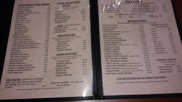 Asahi Japanese Steakhouse menu