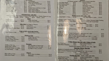 Peggy's Diner menu