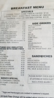 Serio's Pizzarama menu