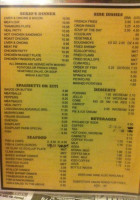 Serio's Pizzarama menu