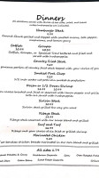 Laurel Hill Grill menu