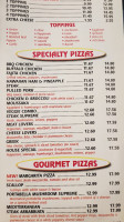 Pizza Palace menu