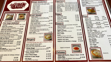 Beni's Pizza menu