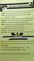 Plant Cafe menu