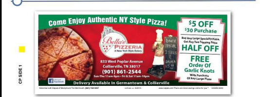 Bella's Pizzeria food