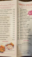 China One menu