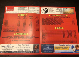 Jonesboro Pizza Parlor menu