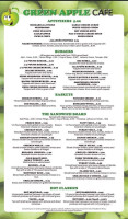 Green Apple Cafe menu