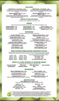 Green Apple Cafe menu