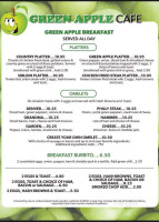 Green Apple Cafe menu