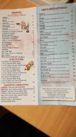 New Tokyo Japanese menu