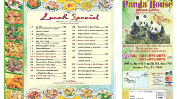 Panda House menu