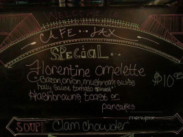 Cafe Jax menu