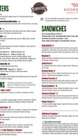 Sweet Melissa's Pizza Pub menu