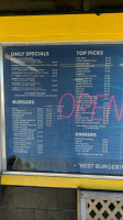 Dairy Deal menu