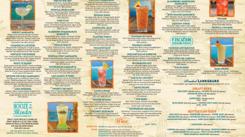 Margaritaville Pigeon Forge menu