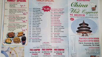 China Wok Express menu