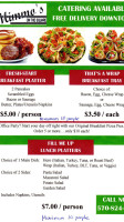 Mimmo's Pizza menu