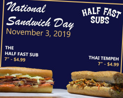 Half Fast Subs On The Hill food