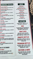 Tailgate Tavern Grill menu